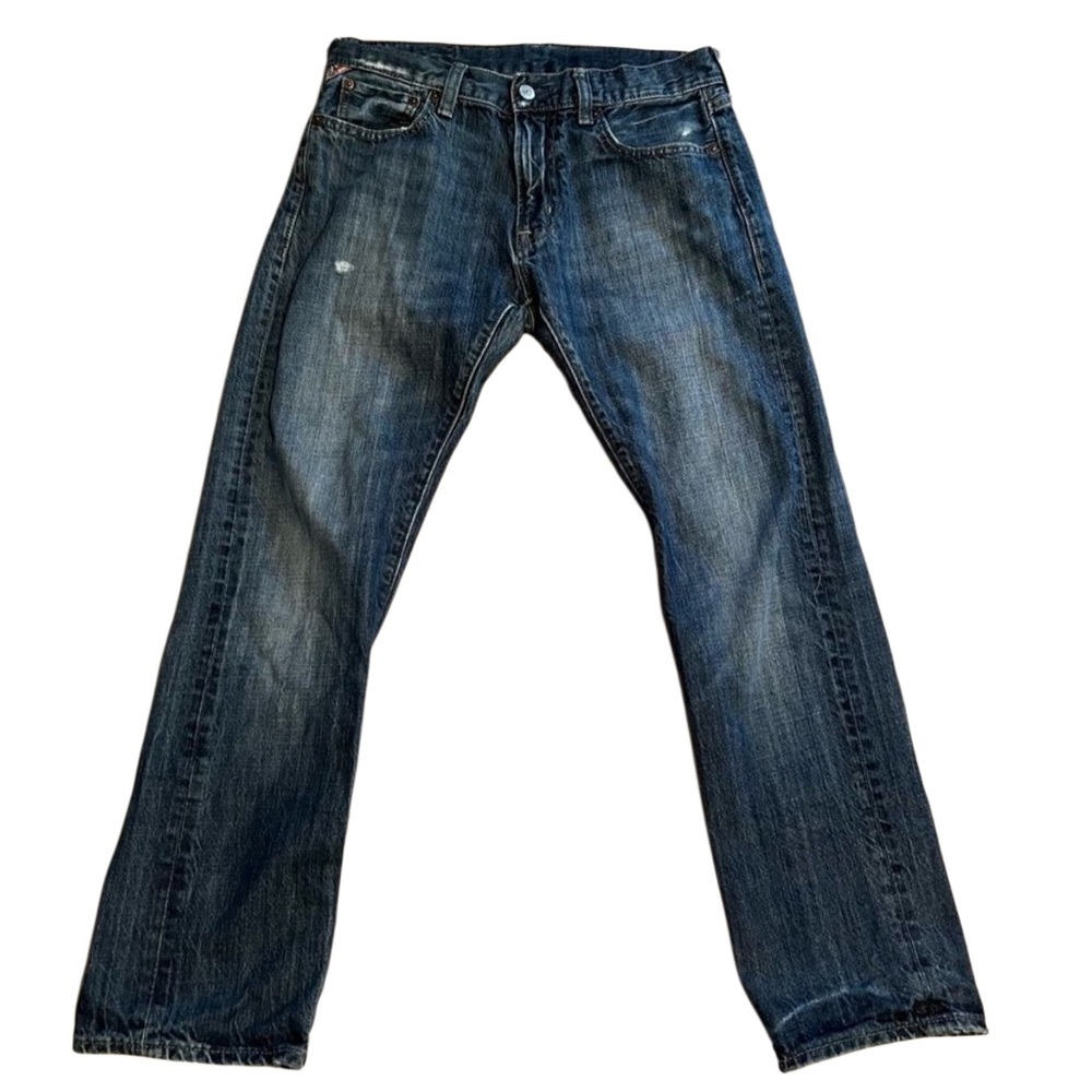 Vtg Y2K Ralph Lauren Denim and Supply Straight Jean Rigid Cotton Mid Rise 30
